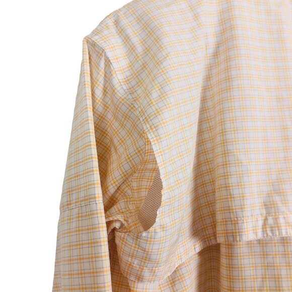 ORVIS Open Air Caster Button Up Shirt Sz Large Long-Sleeve Yellow Plaid NWT - Picture 8 of 11